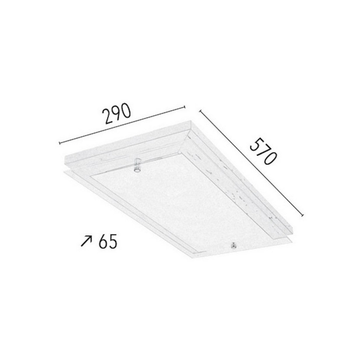 Lampada a Soffitto Finn, Marrone, Legno, 57x29x6,5 cm, EPIKASA