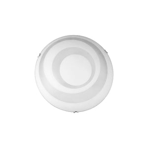 Lampada a Soffitto Circle, Bianco, Vetro, 30x30x9 cm, EPIKASA