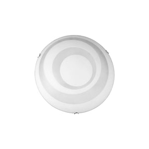 Lampada a Soffitto Circle, Bianco, Vetro, 40x40x11 cm, EPIKASA