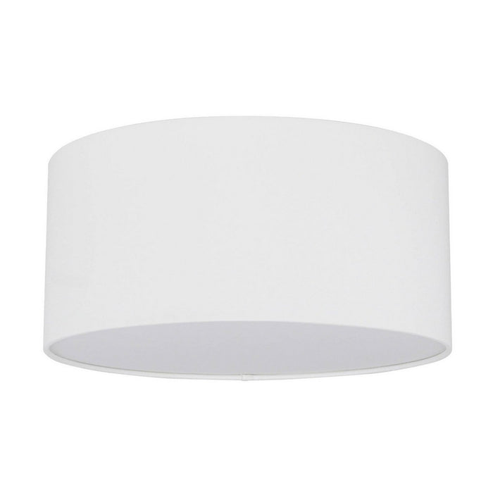 Lampada a Soffitto Josefina, Bianco, Tessuto, 28x28x13 cm, EPIKASA