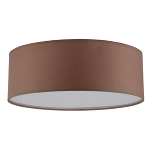 Lampada a Soffitto Josefina, Marrone, Tessuto, 38x38x13 cm, EPIKASA