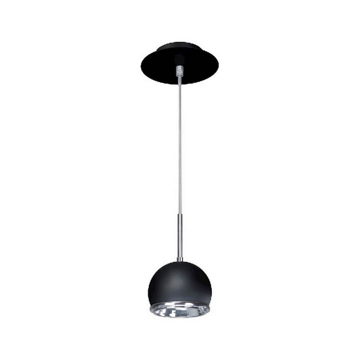 Lampada a Sospensione Ball, Nero, Metallo, 14x14x95 cm, EPIKASA