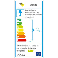 Lampada a Sospensione Ball, Bianco, Metallo, 60x35x79 cm, EPIKASA