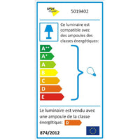 Lampada a Soffitto Lea, Bianco, Metallo, 70x12,5x29,5 cm, EPIKASA