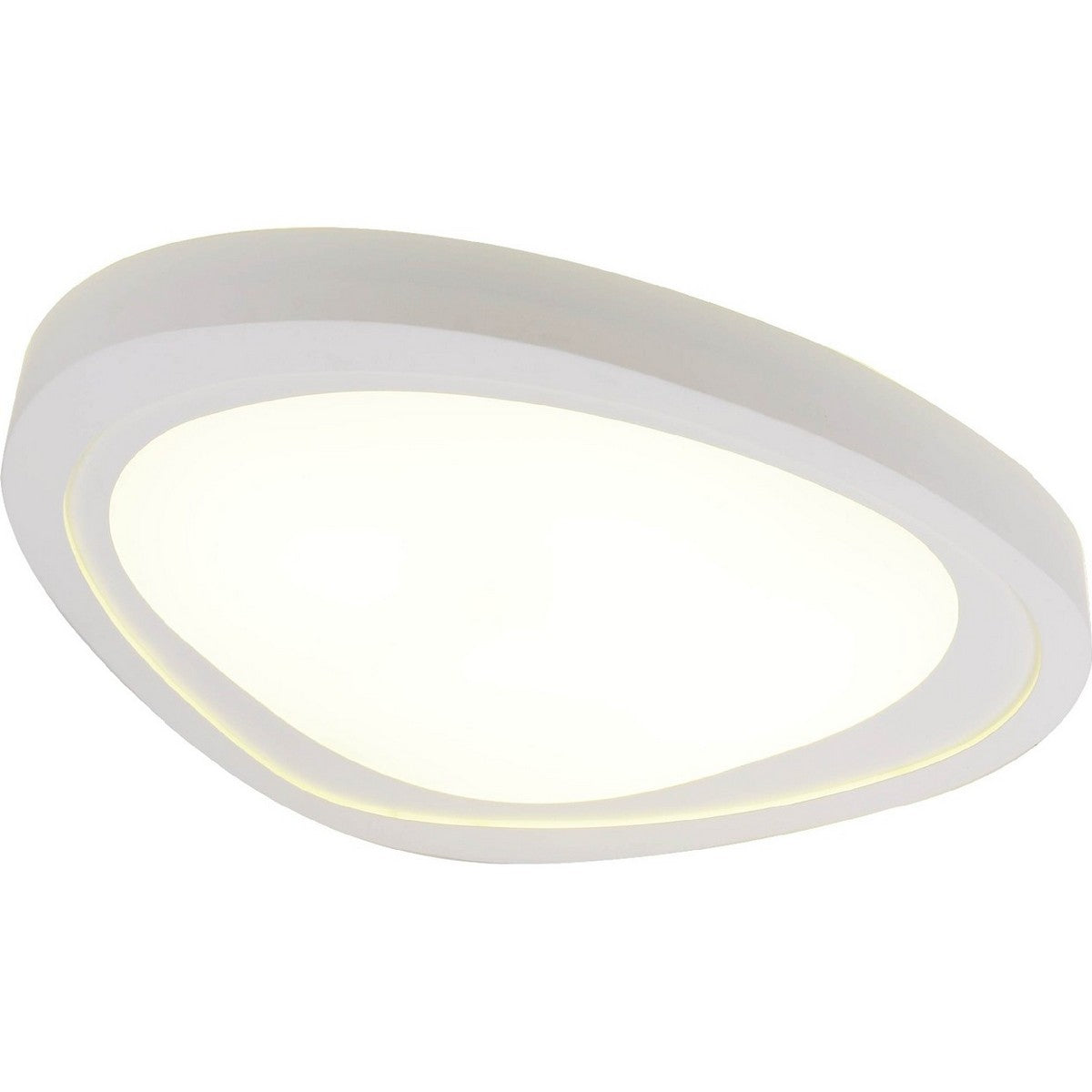 Lampada a Soffitto Cloud, Bianco, Acrilico, 82x105x10 cm, EPIKASA