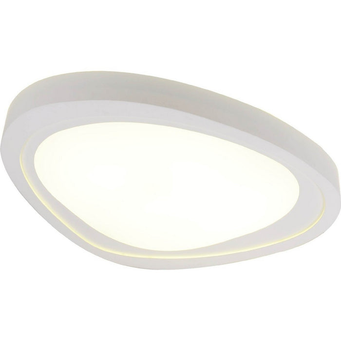 Lampada a Soffitto Cloud, Bianco, Acrilico, 82x105x10 cm, EPIKASA