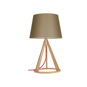 Lampada da Tavolo Konan, Multicolore, Legno, 30x30x51 cm, EPIKASA