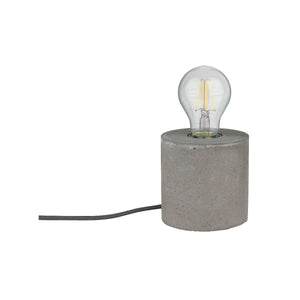 Lampada da Tavolo Strong, Grigio, Cemento, 10x10x10 cm, EPIKASA