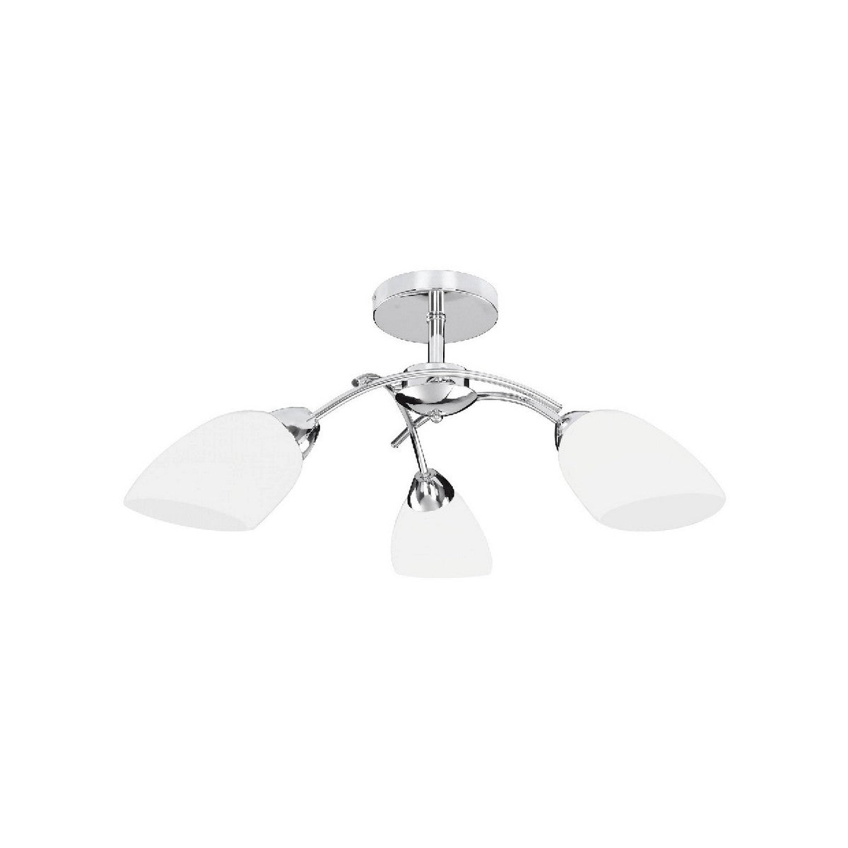 Lampada a Soffitto Viletta, Argento, Metallo, 70x70x29 cm, EPIKASA