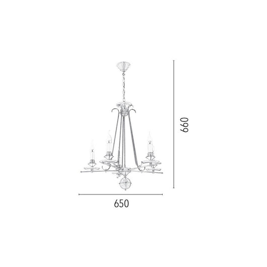 Lampada a Sospensione Catania, Ottone, Metallo, 65x65x66 cm, EPIKASA