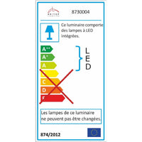 Lampada a Parete Drop, Bianco, Vetro, 56,6x4x7 cm, EPIKASA