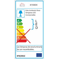 Lampada a Parete Drop, Bianco, Vetro, 56,6x4x7 cm, EPIKASA