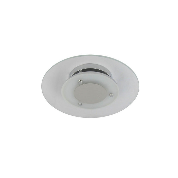 Lampada a Soffitto Minnesota, Bianco, Vetro, 45x45x9 cm, EPIKASA