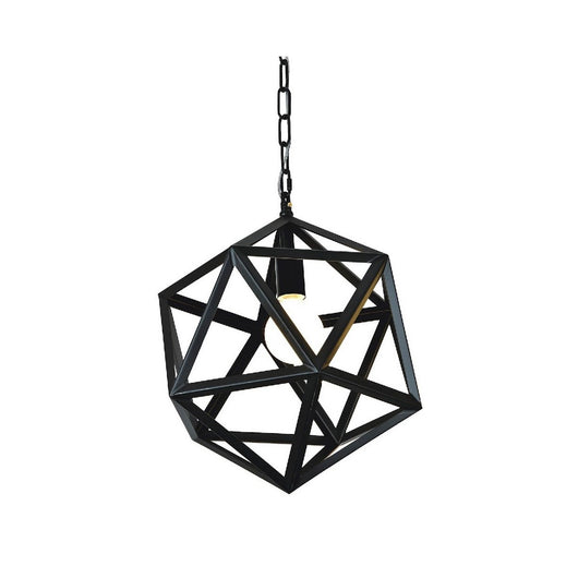 Lampada a Sospensione Cage, Nero, Metallo, 30x30x100 cm, EPIKASA