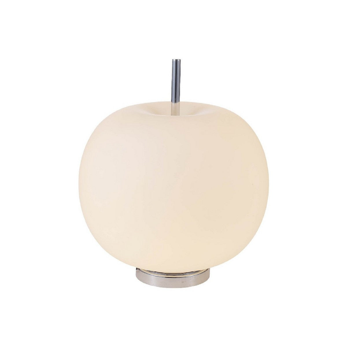 Lampada da Tavolo Apple, Bianco, Vetro, 30x30x35 cm, EPIKASA