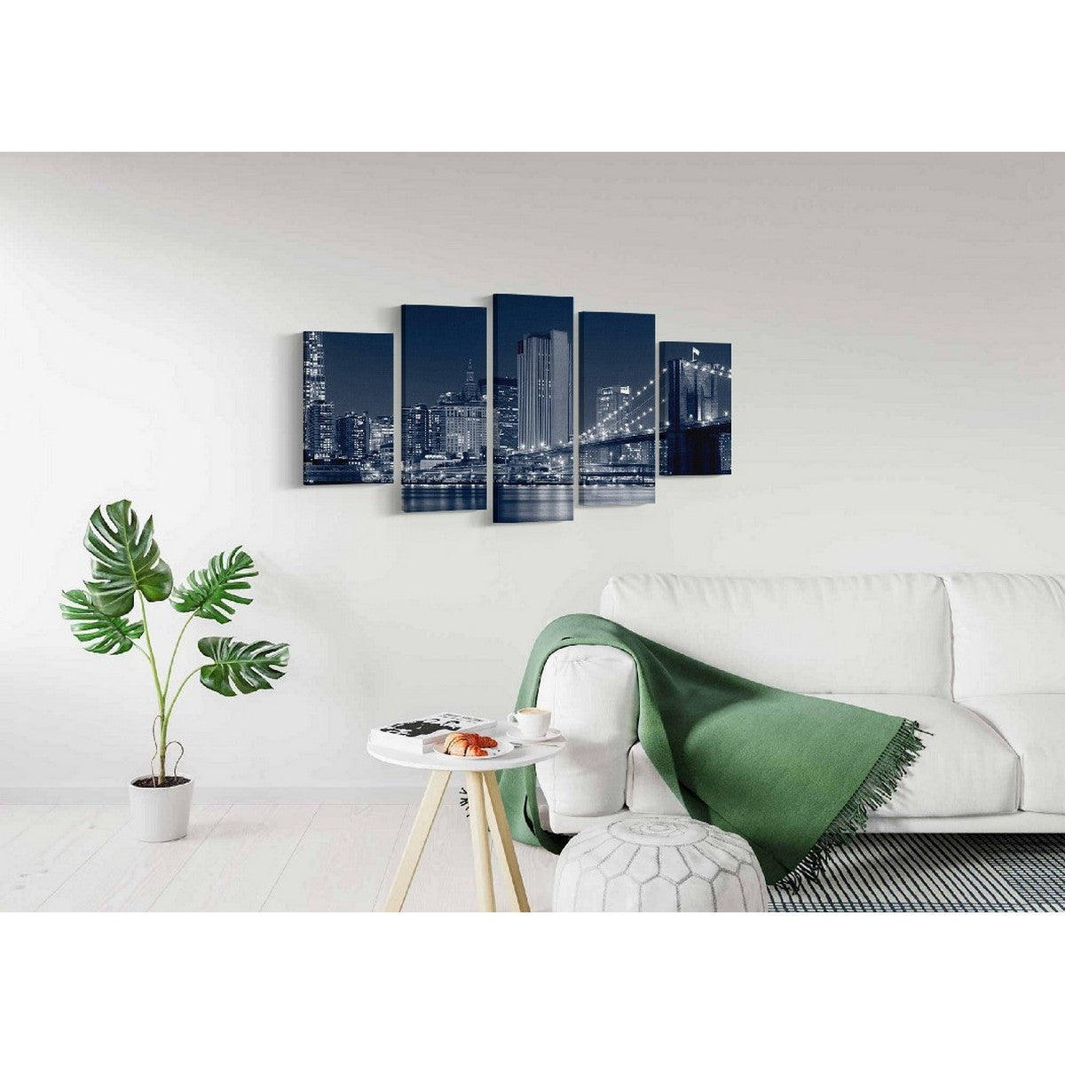 Stampa su Tela New York 1, Multicolore, Poliestere, 100x3x60 cm, EPIKASA