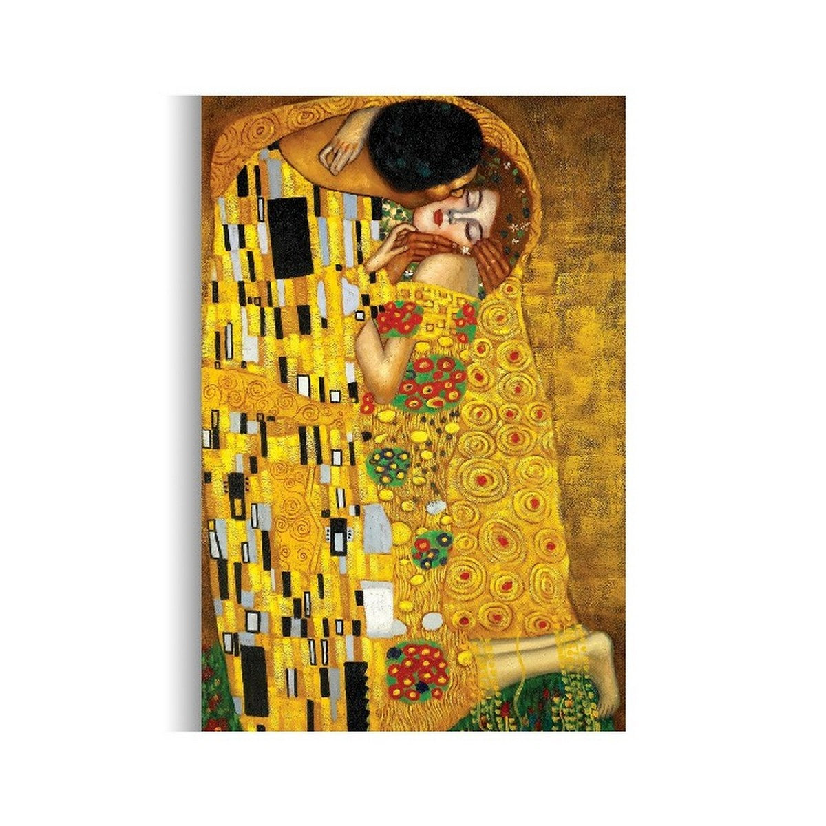 Stampa su Tela Bacio di Klimt, Oro, Poliestere, 60x3x90 cm, EPIKASA