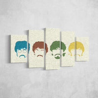 Stampa su Tela The Beatles, Multicolore, Poliestere, 100x3x60 cm, EPIKASA