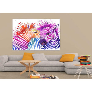 Stampa su Tela Zebra, Multicolore, Poliestere, 150x3x100 cm, EPIKASA