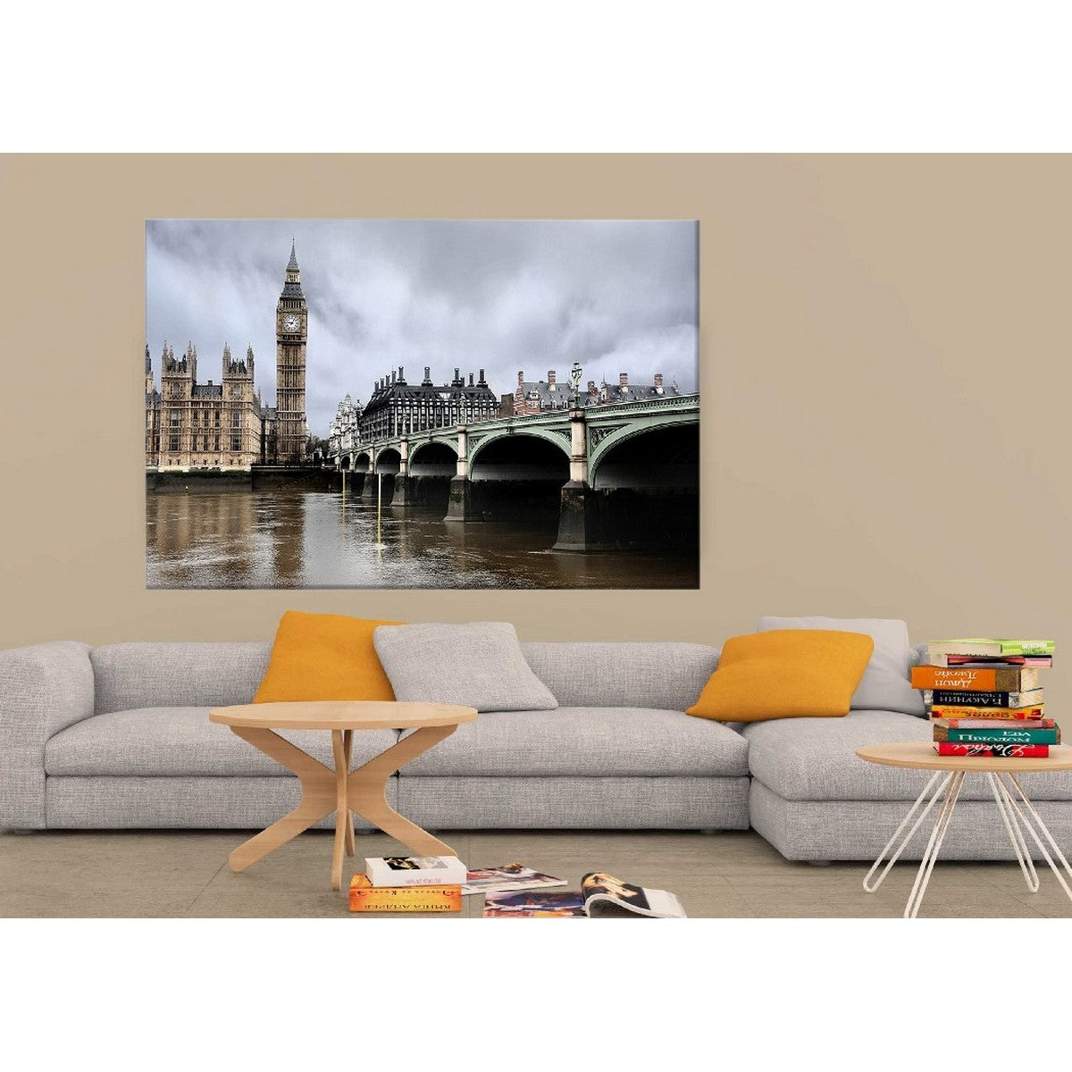 Stampa su Tela Tower Bridge, Multicolore, Poliestere, 150x3x100 cm, EPIKASA