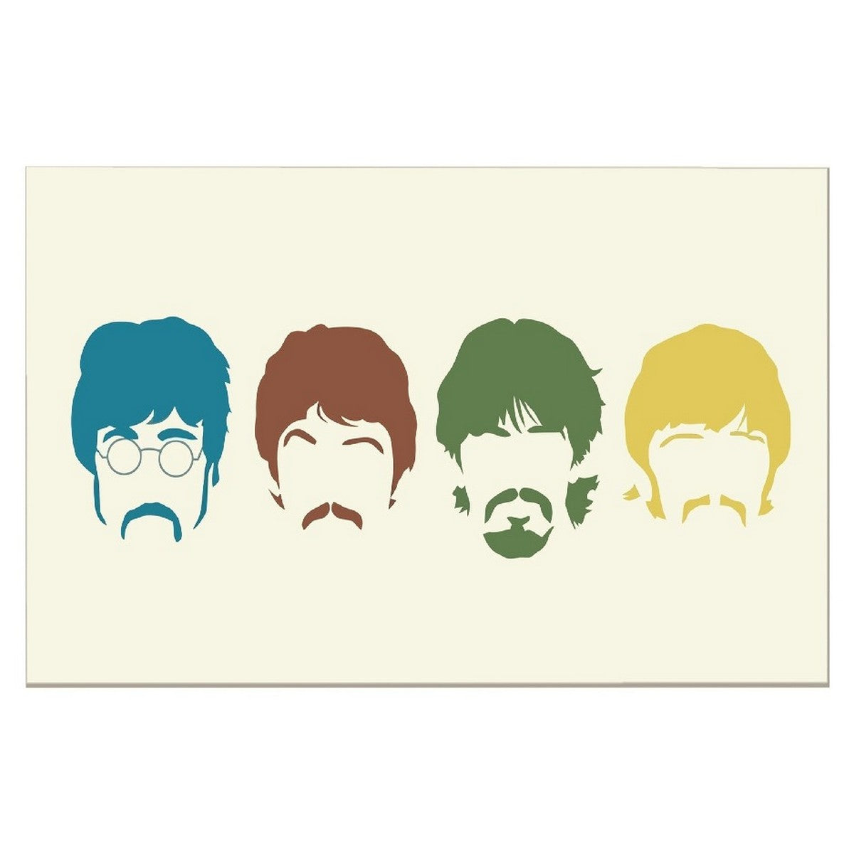 Stampa su Tela The Beatles, Multicolore, Poliestere, 150x3x100 cm, EPIKASA