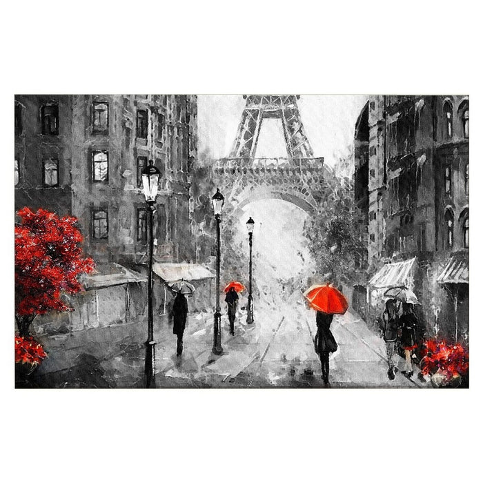 Stampa su Tela Torre Eiffel 5, Rosso, Poliestere, 150x3x100 cm, EPIKASA