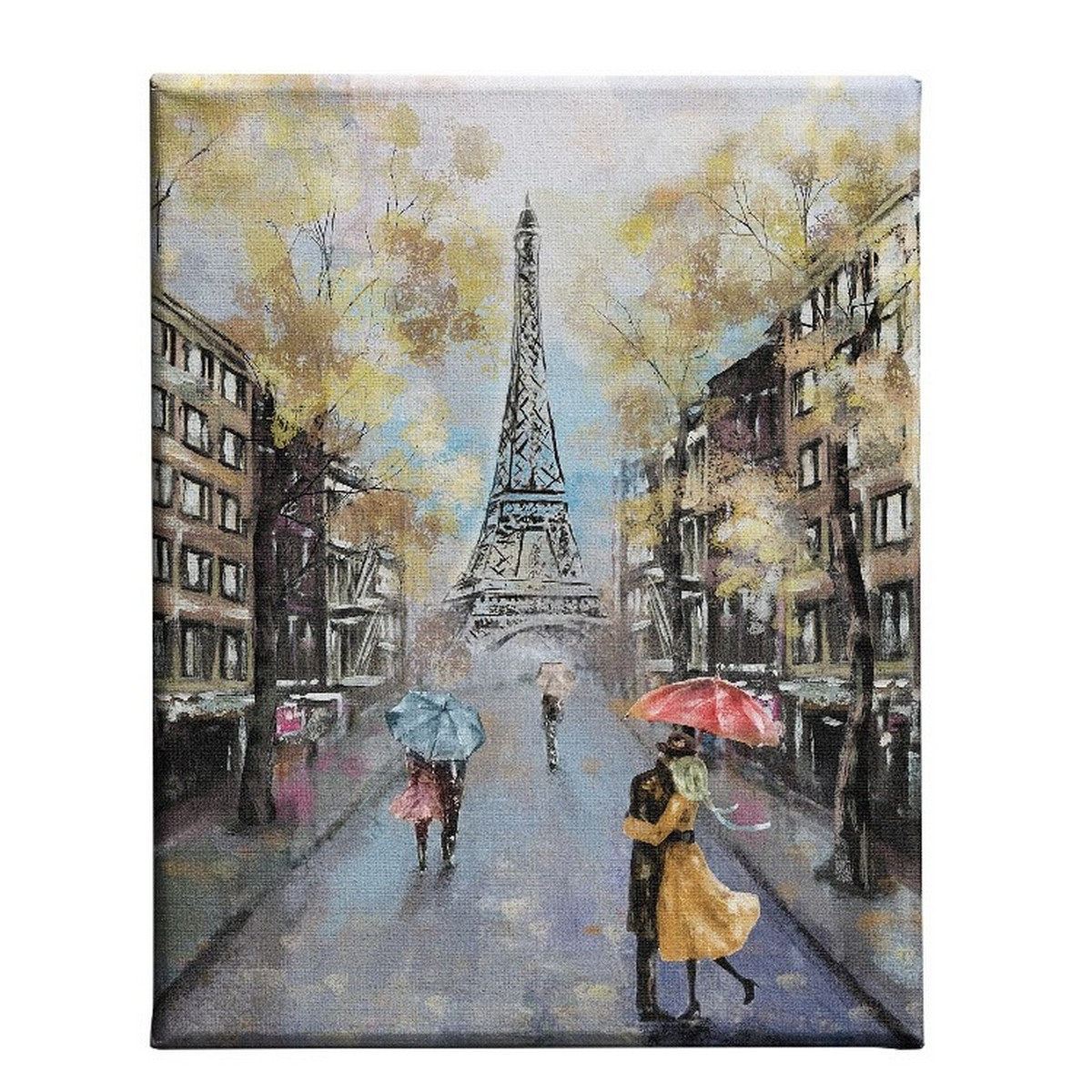 Stampa su Tela Torre Eiffel 9, Multicolore, Poliestere, 45x3x70 cm, EPIKASA