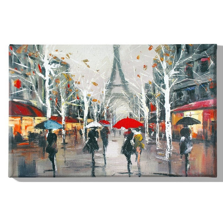 Stampa su Tela Parigi 4, Multicolore, Poliestere, 70x3x45 cm, EPIKASA