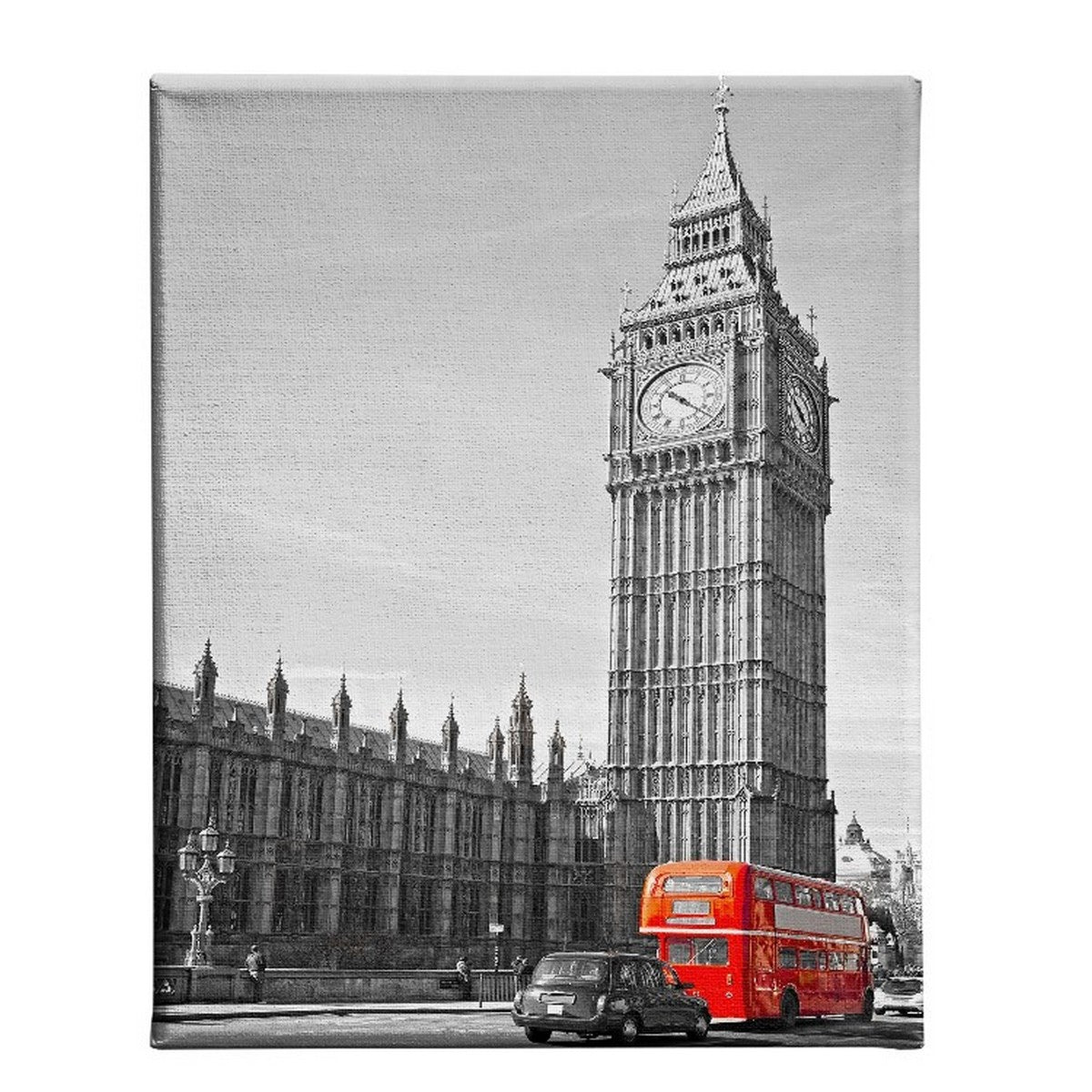 Stampa su Tela Londra, Rosso, Poliestere, 45x3x70 cm, EPIKASA