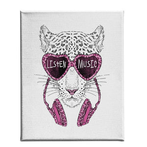 Stampa su Tela Leopardo, Rosa, Poliestere, 45x3x70 cm, EPIKASA