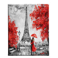 Stampa su Tela Torre Eiffel 3, Rosso, Poliestere, 45x3x70 cm, EPIKASA