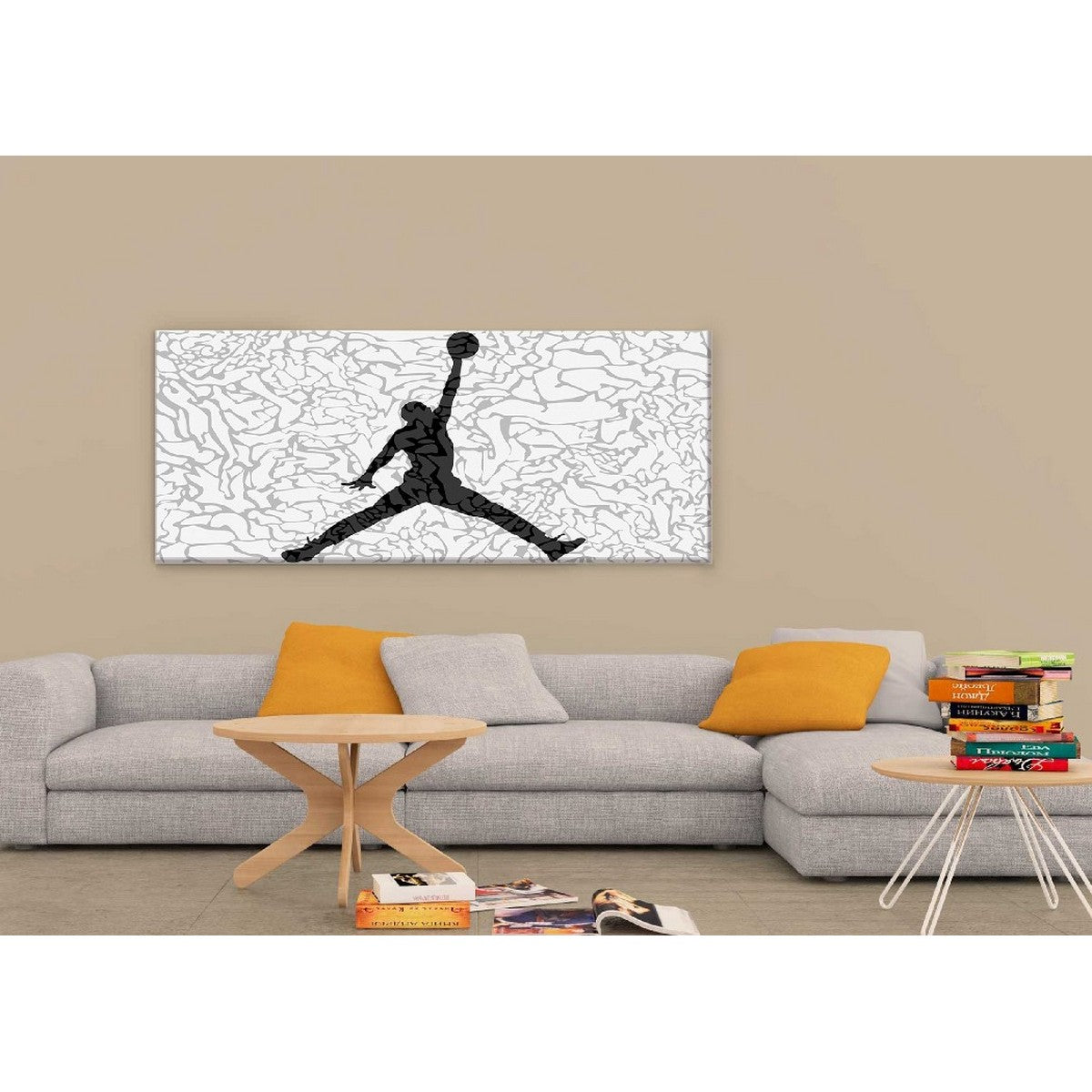 Stampa su Tela Basketball, Nero, Poliestere, 100x3x70 cm, EPIKASA