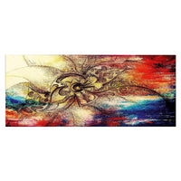 Stampa su Tela Fiori 9, Multicolore, Poliestere, 100x3x70 cm, EPIKASA