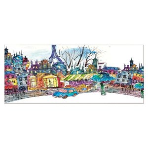 Stampa su Tela Parigi, Multicolore, Poliestere, 100x3x70 cm, EPIKASA