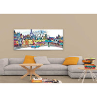 Stampa su Tela Paris, Multicolore, Poliestere, 100x3x70 cm, EPIKASA