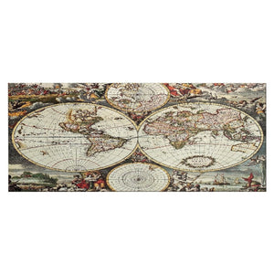 Stampa su Tela Mappa Mondo 1, Multicolore, Poliestere, 100x3x70 cm, EPIKASA