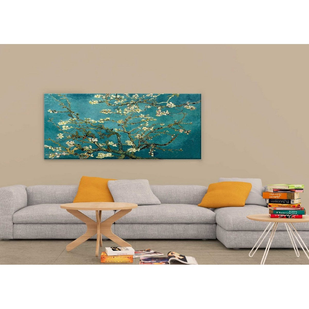 Stampa su Tela Fiori 2, Multicolore, Poliestere, 100x3x70 cm, EPIKASA