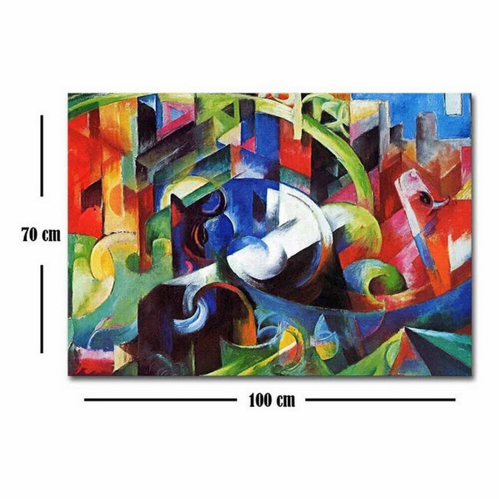 Stampa su Tela Franz Marc Espressionismo, Multicolore, Poliestere, 100x3x70 cm, EPIKASA