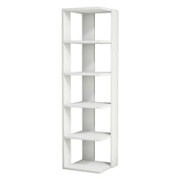 Libreria Corner, Bianco, Truciolare Melaminico, 41,8x41,8x160,8 cm, EPIKASA