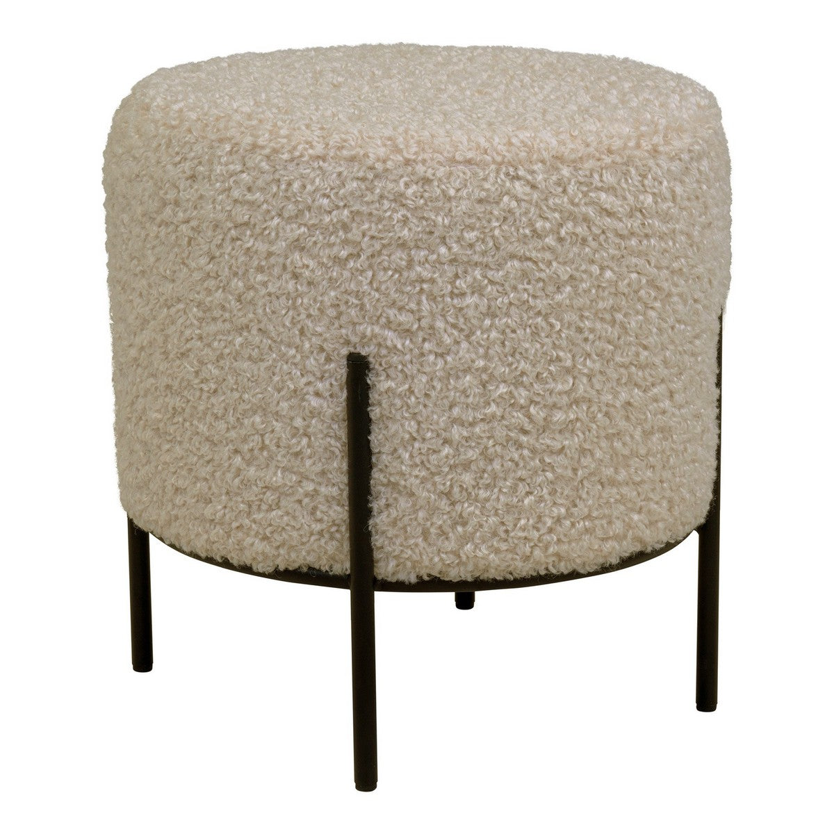 Pouf Alford, Beige, Poliestere, 35,5x35,5x37 cm, EPIKASA