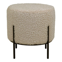 Pouf Alford, Beige, Poliestere, 35,5x35,5x37 cm, EPIKASA