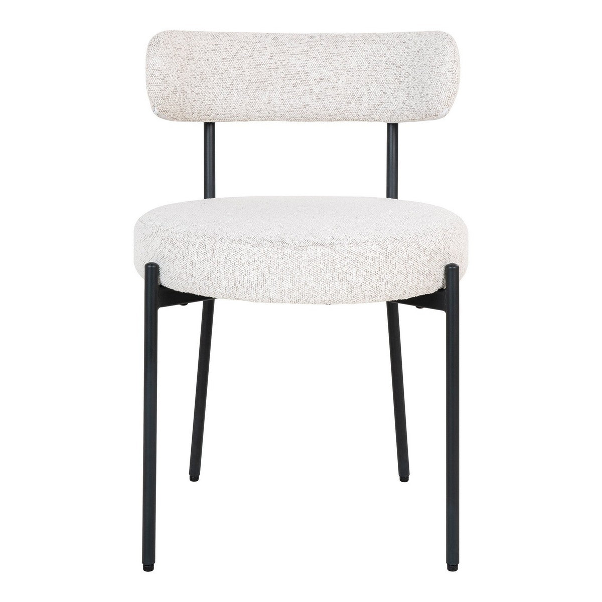 Set di 2 Sedie Badalona, Bianco, Poliestere, 49,5x47x72,5 cm, EPIKASA