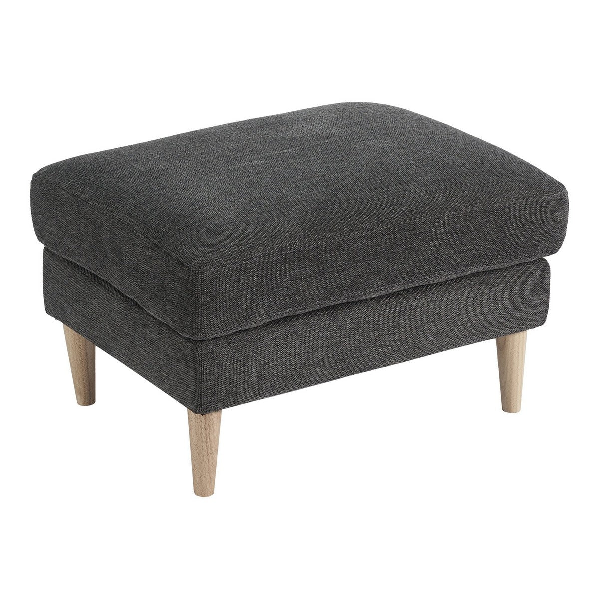 Pouf Bologna, Grigio, Tessuto, 52x68x42 cm, EPIKASA