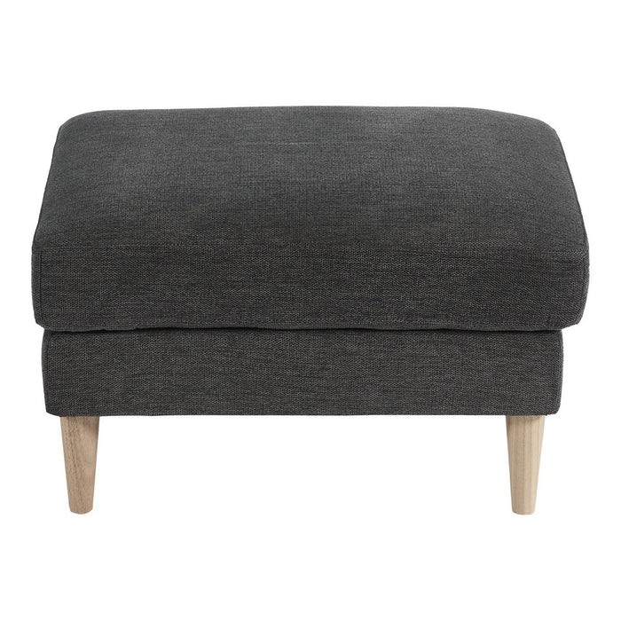 Pouf Bologna, Grigio, Tessuto, 52x68x42 cm, EPIKASA