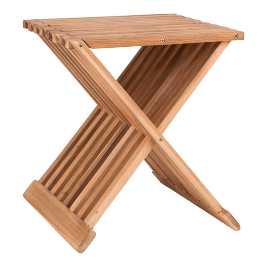 Sgabello Basso Erto, Marrone, Legno, 35x40x45 cm, EPIKASA