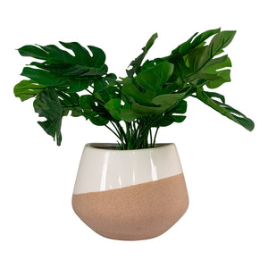 Vaso Decorativo Flowerpot, Beige, Gres, 20,5x20,5x15 cm, EPIKASA