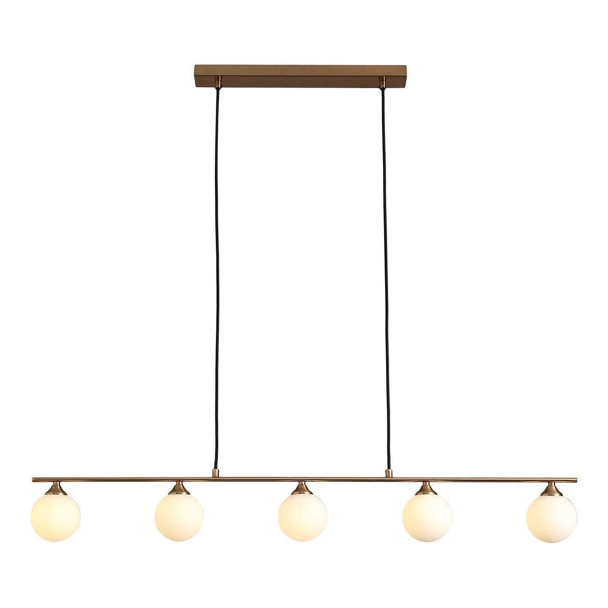 Lampada a Sospensione Halifax, Ottone, Vetro, 110x10x16 cm, EPIKASA