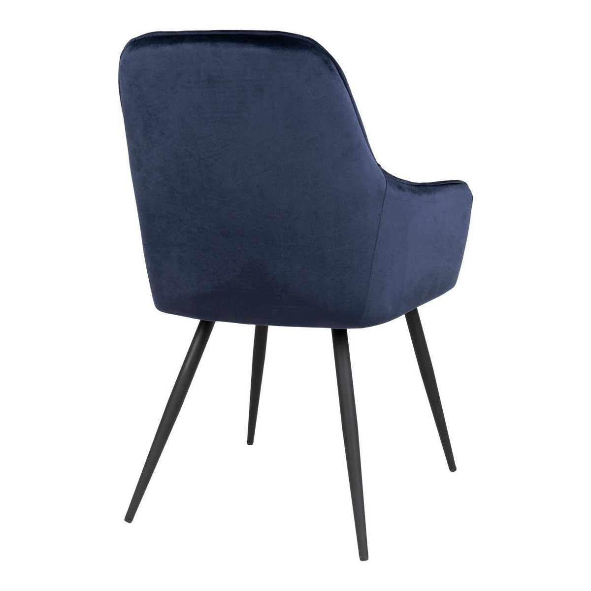 Set di 2 Sedie Harbo, Blu, Velluto, 65x57x87 cm, EPIKASA