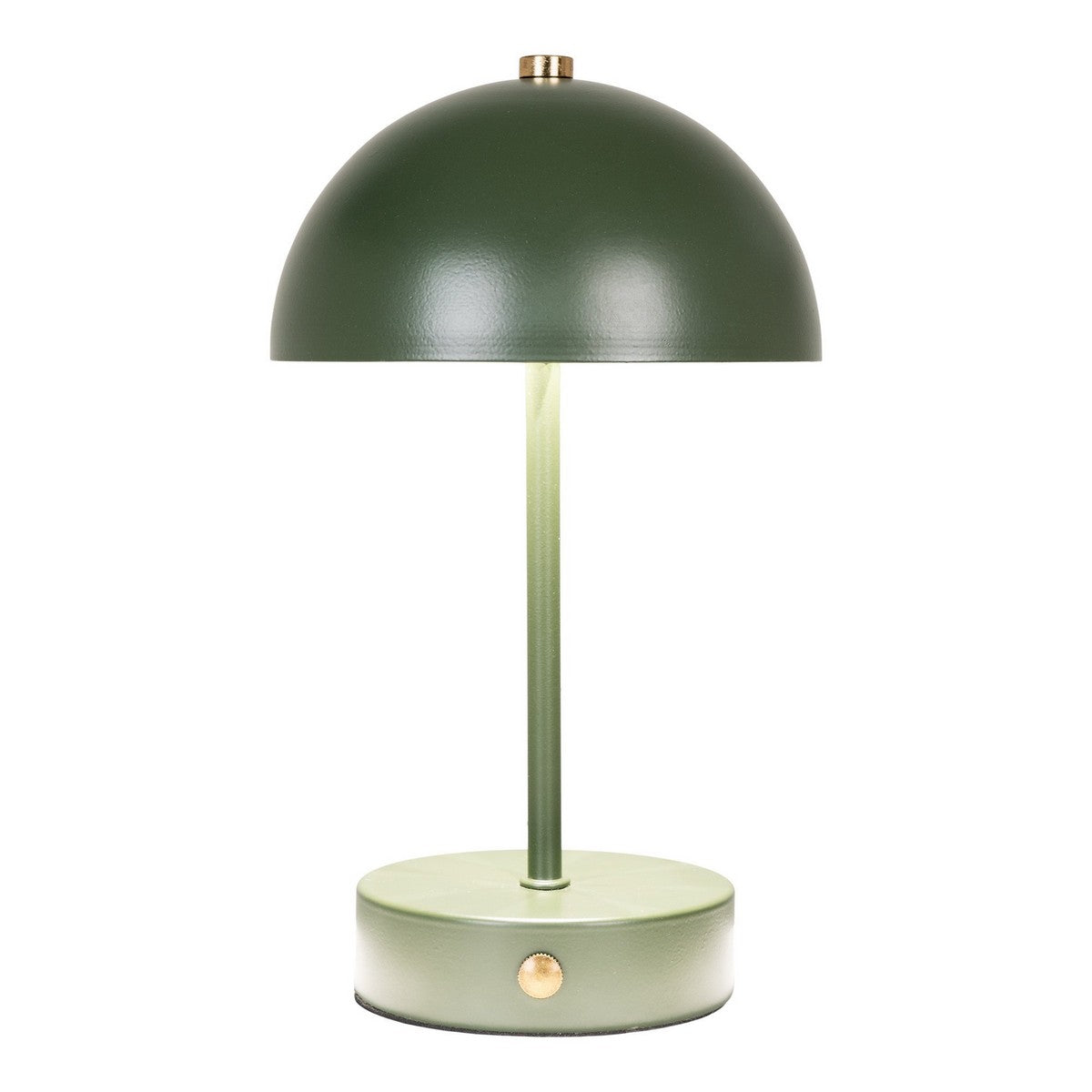 Lampada da Tavolo Ricaricabile Holt, Verde, Metallo, 16,5x16,5x25 cm, EPIKASA