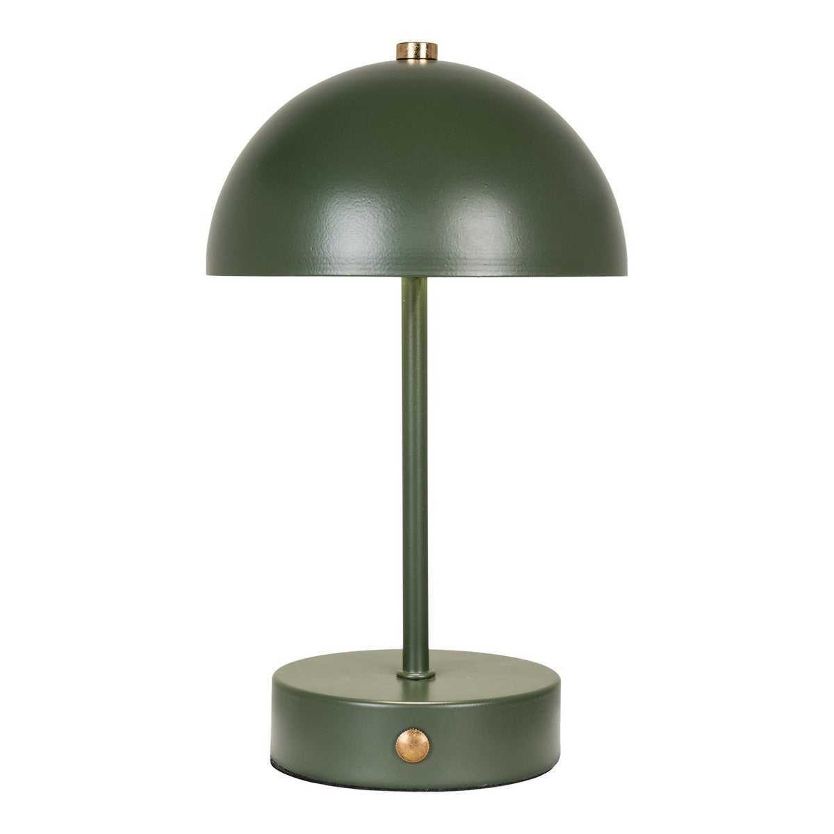 Lampada da Tavolo Ricaricabile Holt, Verde, Metallo, 16,5x16,5x25 cm, EPIKASA